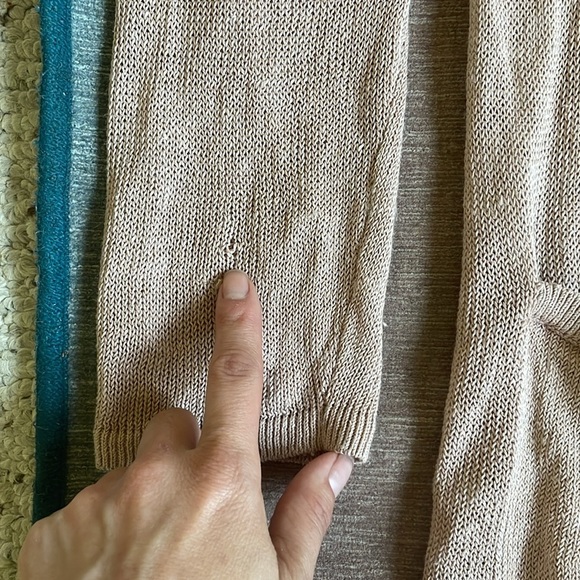 J Jill Women's Linen Long Line Midi Cardigan Sweater - Picture 10 of 15